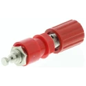 Schutzinger 36A Binding Post with Brass Contacts Nickel Plated 4mm Hole Diameter POL 6718 / RT