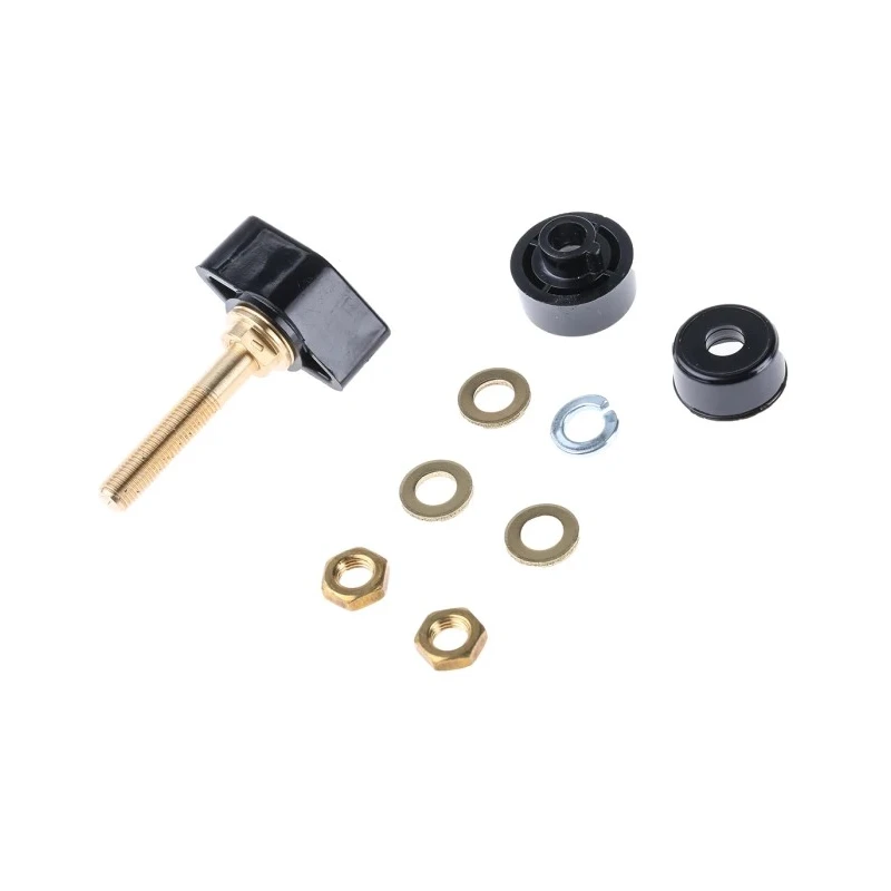 Schutzinger 4 mm Black Insulated Terminal Post, 1 kV, M6 x 0.75 Thread, 63A POL 631 / SW