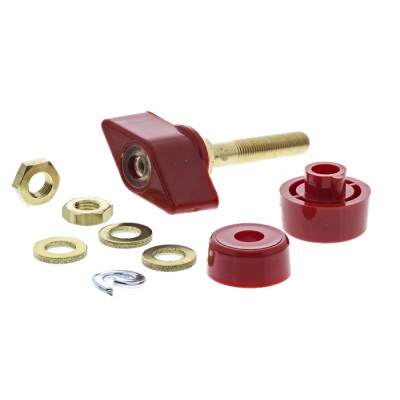 Schutzinger 4 mm Red Terminal Post, 1kV, M6 x 0.75 Thread, 63A POL 631 / RT