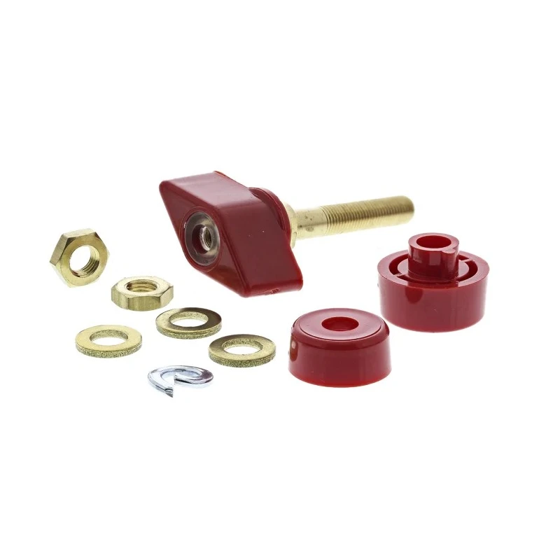 Schutzinger 4 mm Red Terminal Post, 1kV, M6 x 0.75 Thread, 63A POL 631 / RT