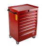RS PRO Heavy Duty 7 Drawer Wheeled Steel Roller Cabinet Mobile Tool Chest 450mm x 630mm x 970mm 753-1589