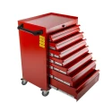 RS PRO Heavy Duty 7 Drawer Wheeled Steel Roller Cabinet Mobile Tool Chest 450mm x 630mm x 970mm 753-1589