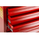 RS PRO Heavy Duty 7 Drawer Wheeled Steel Roller Cabinet Mobile Tool Chest 450mm x 630mm x 970mm 753-1589