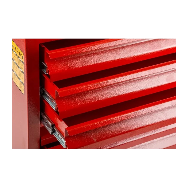 RS PRO Heavy Duty 7 Drawer Wheeled Steel Roller Cabinet Mobile Tool Chest 450mm x 630mm x 970mm 753-1589