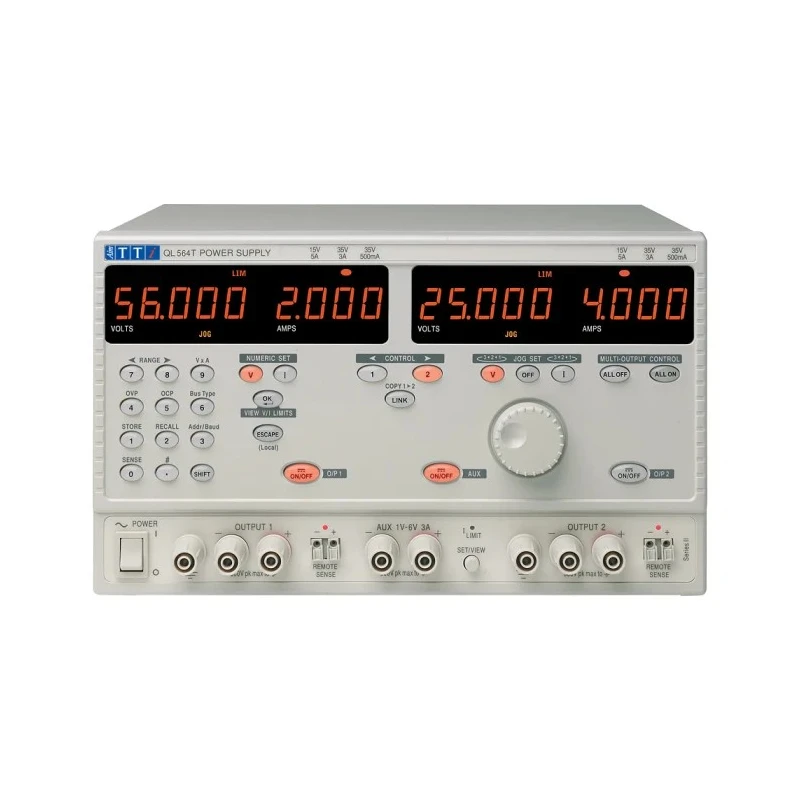 Aim-TTi Digital Bench Power Supply 3-Output 6 V to 56 V 105 W 4 A Max QL564T SII