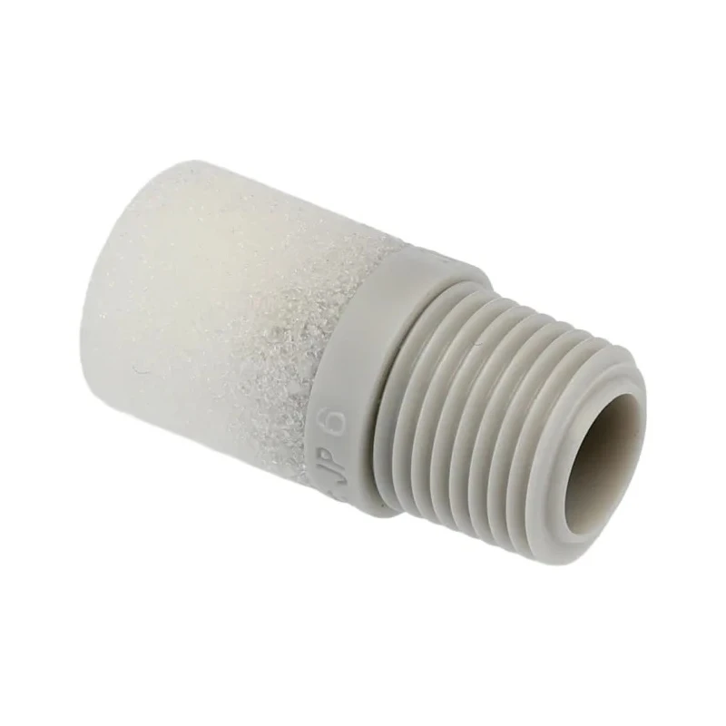SMC Resin Pneumatic Silencer 1 MPa 30dB Noise Reduction Threaded R 1/8 Male AN10-01