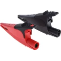 Fluke Crocodile Clip, Black Red Insulated, Nickel Plated Steel Contact, 10A Current, 20mm Jaw Opening AC285-FTP