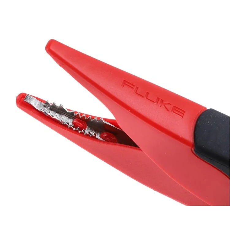 Fluke Crocodile Clip, Black Red Insulated, Nickel Plated Steel Contact, 10A Current, 20mm Jaw Opening AC285-FTP