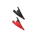 Fluke Crocodile Clip, Black Red Insulated, Nickel Plated Steel Contact, 10A Current, 20mm Jaw Opening AC285-FTP