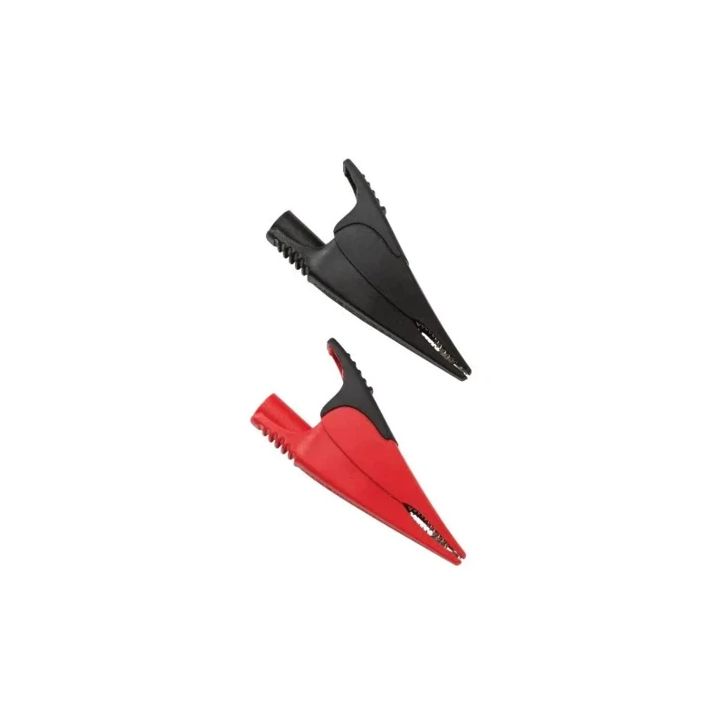Fluke Crocodile Clip, Black Red Insulated, Nickel Plated Steel Contact, 10A Current, 20mm Jaw Opening AC285-FTP