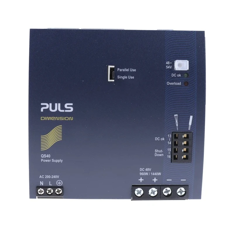 PULS DIMENSION DIN Rail Switched Mode Power Supply 240V AC Input 48V DC Output 20A 960W QS40.484