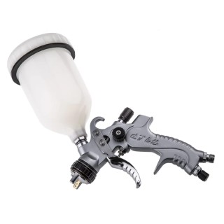 Bahco HVLP Air Paint Spray Gun 0.6L Container Capacity 1/4 in BSP Air Inlet 2.8 Bar Operating Pressure Thumb Lever BPHVLP01