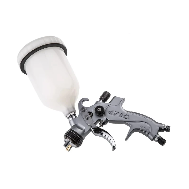 Bahco HVLP Air Paint Spray Gun 0.6L Container Capacity 1/4 in BSP Air Inlet 2.8 Bar Operating Pressure Thumb Lever BPHVLP01
