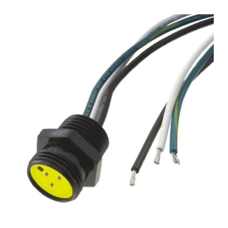Brad from Molex Sensor Actuator Cable Mini-Change Series Female 3-Way 7/8 In Circular Straight to 3-Way 1300130135