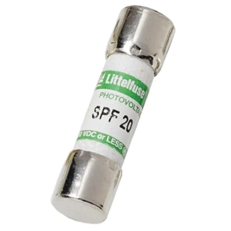 Littelfuse 20A F Melamine Cartridge Fuse 10 x 38 mm 1kV dc SPF Series 0SPF020