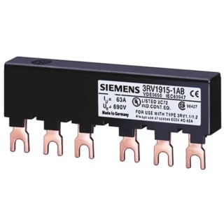 Siemens SIRIUS 3 Phase Busbar Rated 690 V Pitch 50 mm 3RV1935-1A