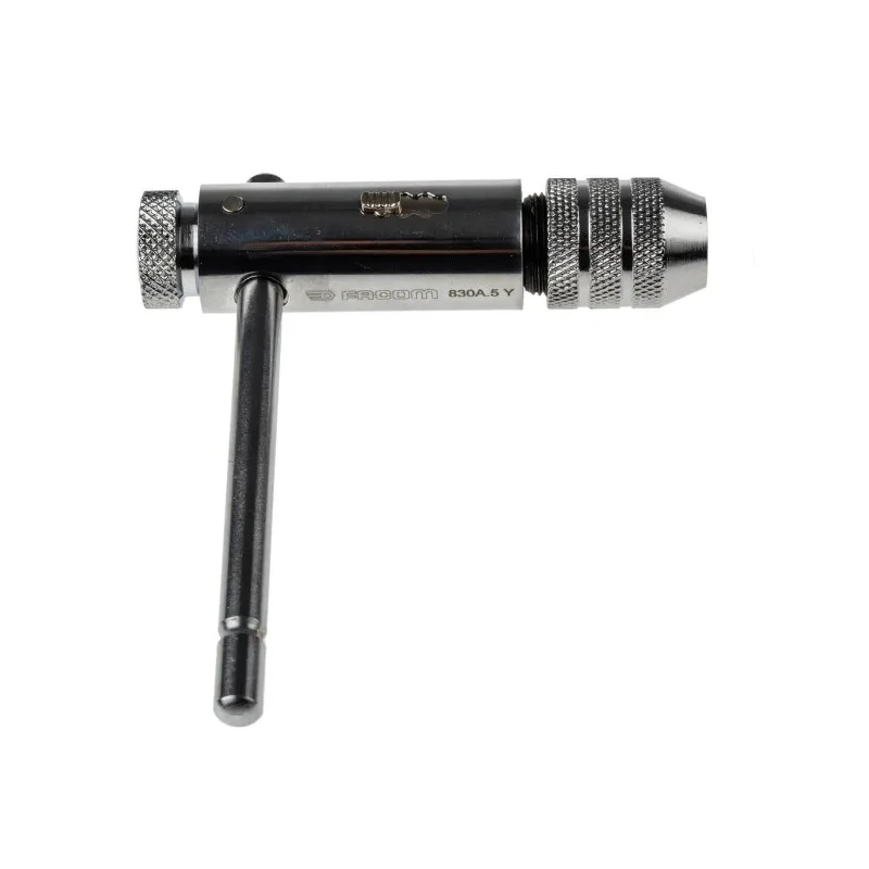 Facom Chrome Finished Ratcheting T-Handle Tap Wrench 85mm, Thread Size M6 830A.5