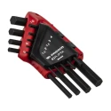 Facom 9 Piece L Metric Hex Key Set with Hex Sizes 1.5 mm to 10.0 mm, Silicon Steel, Phosphate Finish 82H.JP9A