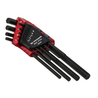 Facom 9 piece L Metric Hex Key Set 1.5 to 10 mm Long Arm Silicon Steel Phosphate Finish 83H.JP9A
