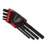 Facom 9 piece L Metric Hex Key Set 1.5 to 10 mm Long Arm Silicon Steel Phosphate Finish 83H.JP9A