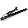 RS PRO 16A 230V 9 Gang Power Distribution Unit Power Strip with 2.5m Type E Cable 755-3961