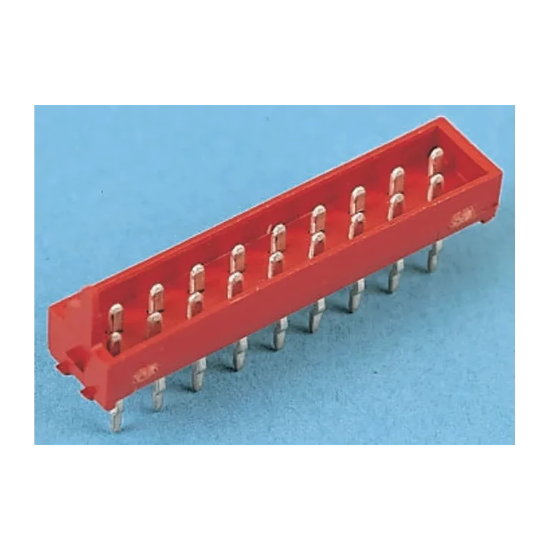 TE Connectivity Micro-MaTch Series Straight Through Hole PCB Header 16 Contacts 1.27 mm Pitch 2 Row Shrouded 8-215464-6
