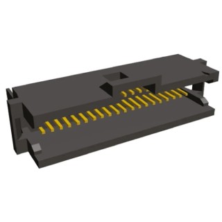 TE Connectivity AMPMODU System 50 Series Right Angle Through Hole PCB Header, 30 Contacts, 1.27 mm Pitch, 2 Row 5-104069-5
