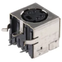 TE Connectivity Mini DIN 4 Pole Right Angle Miniature DIN Socket 30V 500mA Through Hole Female 5749181-1