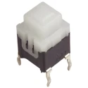 Panasonic White Tactile Switch Lever SPST 100mA 14V dc Through Hole ESE20C343