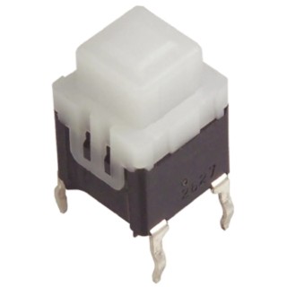 Panasonic White Tactile Switch Lever SPST 100mA 14V dc Through Hole ESE20C343