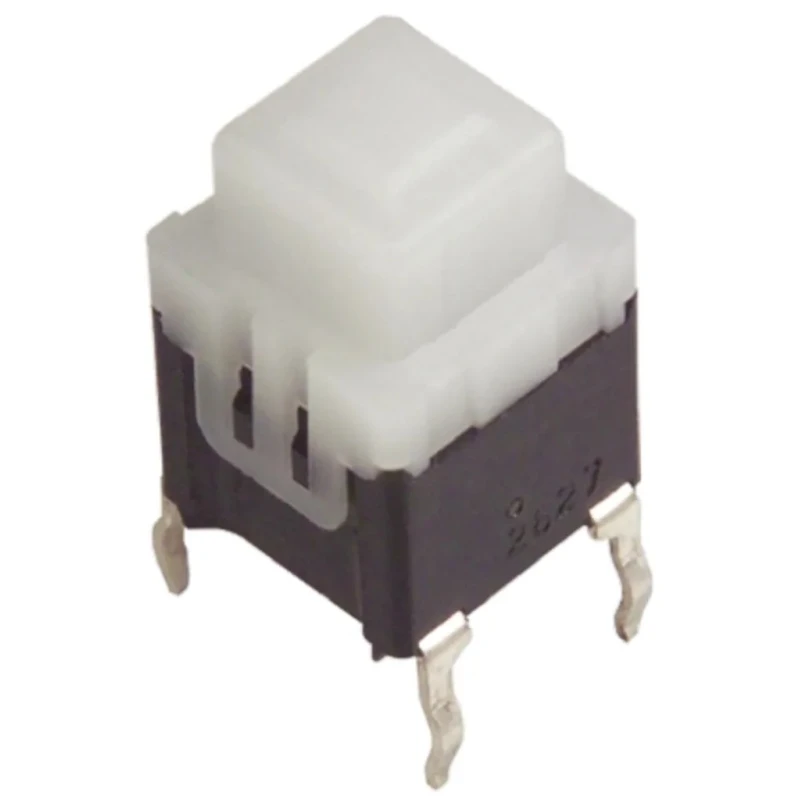 Panasonic White Tactile Switch Lever SPST 100mA 14V dc Through Hole ESE20C343