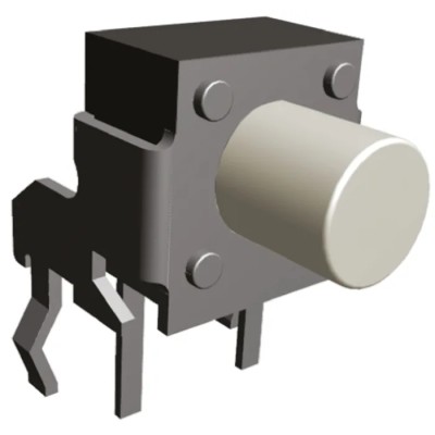 TE Connectivity White Tactile Switch Button 3.56 mm SPST 50mA 24 V dc Surface FSMRA5JH04