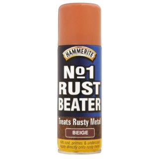 Hammerite Beige Water-Based Rust Stabilising Primer Spray Paint 400 ml 5092873