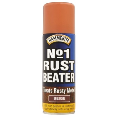 Hammerite Beige Water-Based Rust Stabilising Primer Spray Paint 400 ml 5092873