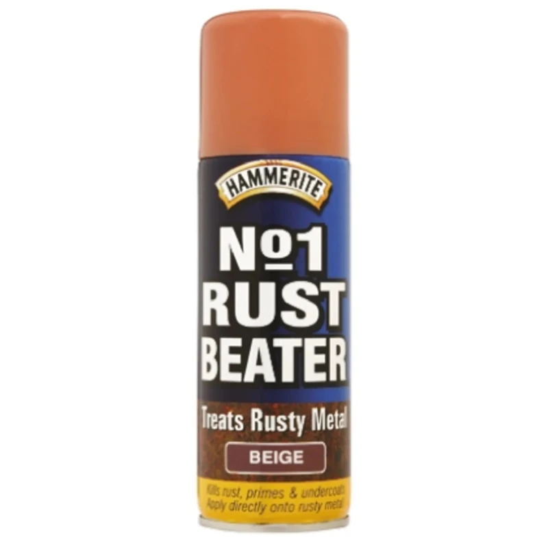 Hammerite Beige Water-Based Rust Stabilising Primer Spray Paint 400 ml 5092873