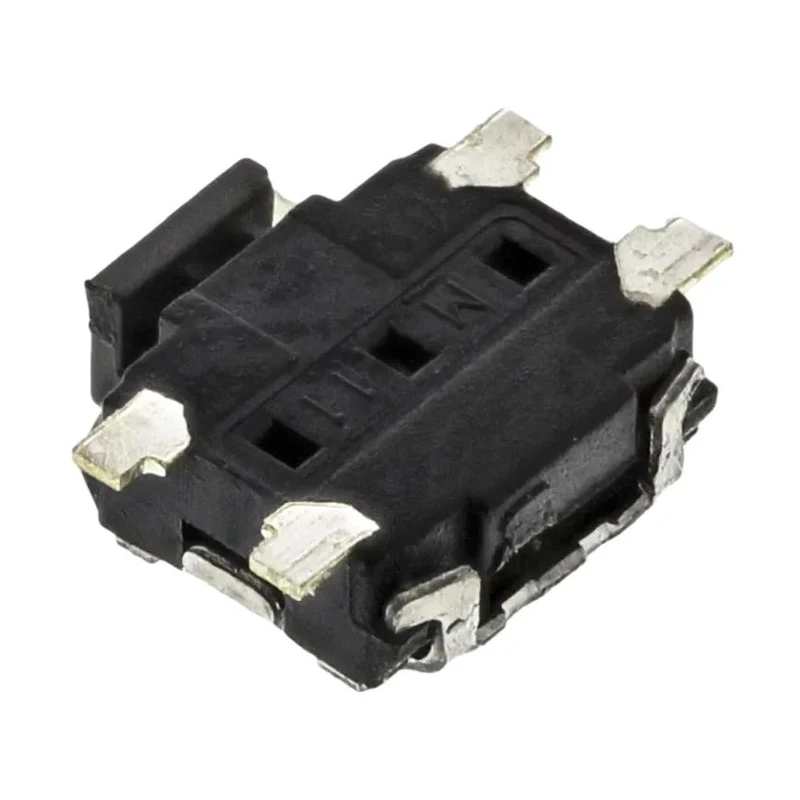 Panasonic Black Tactile Switch Push Plate 1.35 mm SPST 50mA 12 V dc Surface EVQP7A01K