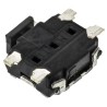 Panasonic Black Tactile Switch Push Plate 1.35 mm SPST 50mA 12 V dc Surface EVQP7A01K