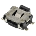 Panasonic Black Tactile Switch Push Plate 1.35 mm SPST 50mA 12 V dc Surface EVQP7A01K