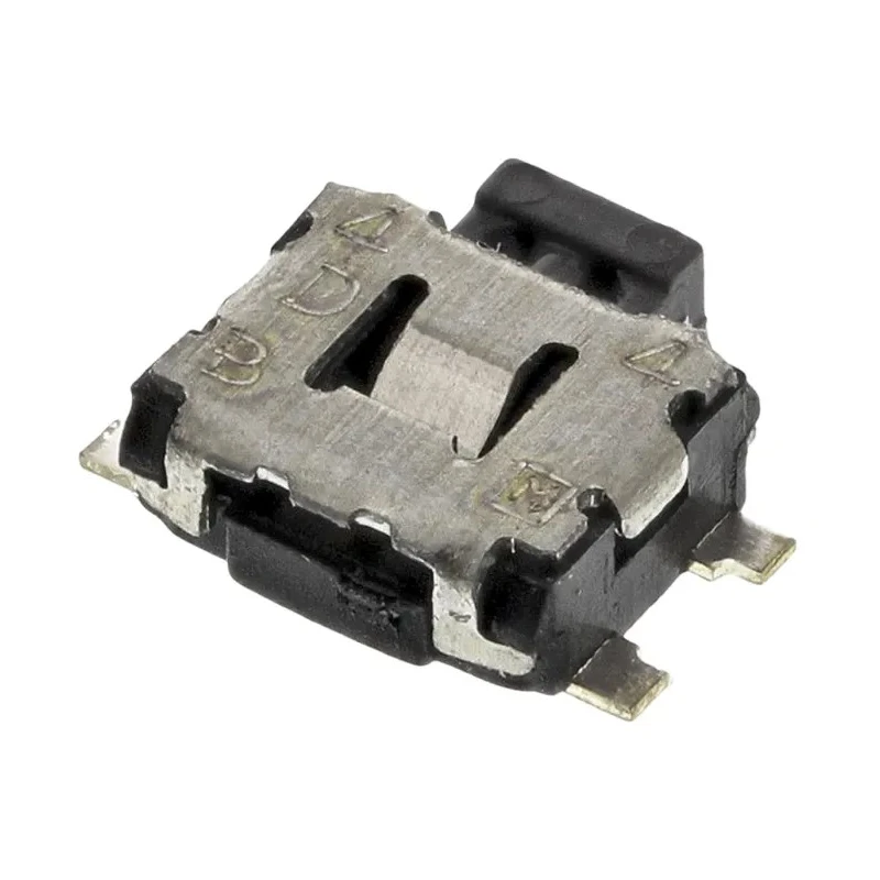 Panasonic Black Tactile Switch Push Plate 1.35 mm SPST 50mA 12 V dc Surface EVQP7A01K