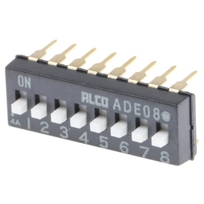 TE Connectivity Extended Slide Rotary Coded DIP Switch ADE08A04
