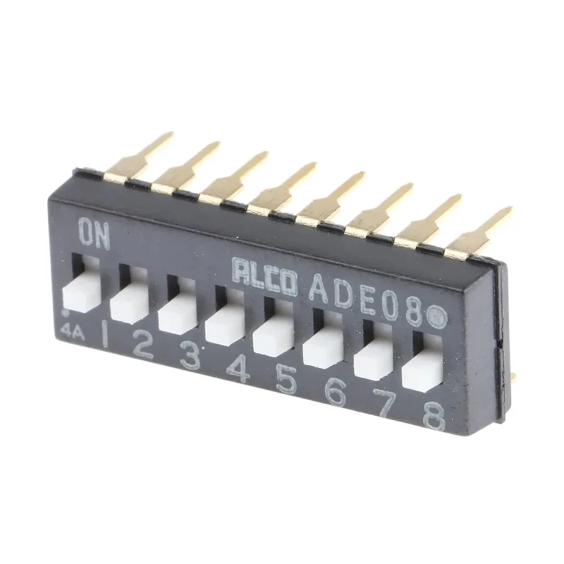 TE Connectivity Extended Slide Rotary Coded DIP Switch ADE08A04