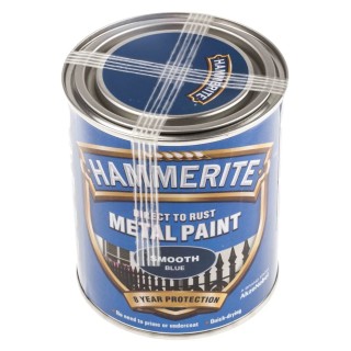 Hammerite Direct to Rust Paint Smooth Finish Blue Tin 750 ml 5092826