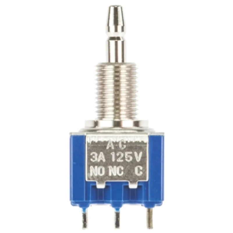 TE Connectivity ALCOSWITCH Blue Series Miniature Momentary Push Button Switch, Panel Mount, DPDT, 5.9 mm Cutout 1977739-4