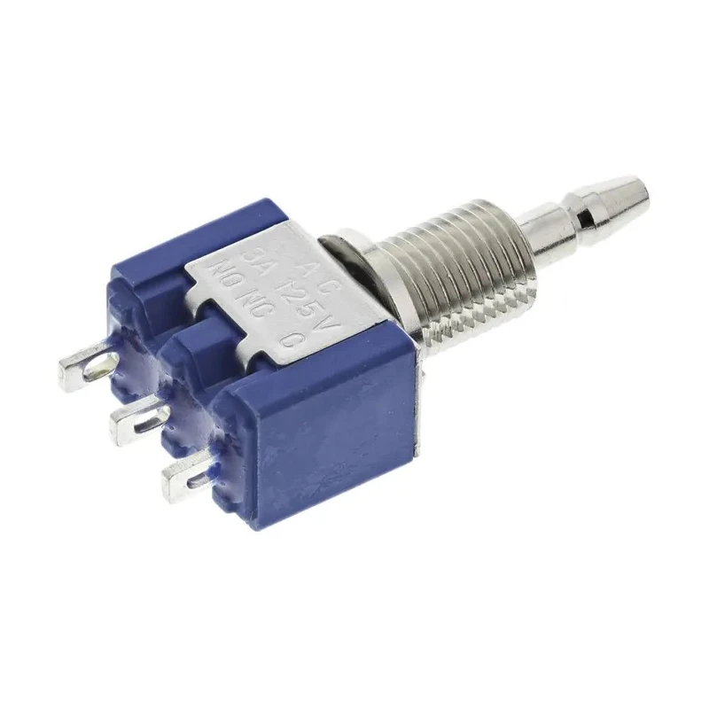 TE Connectivity ALCOSWITCH Blue Series Miniature Push Button Switch, Momentary, Panel Mount, SPDT, 5.9 mm Cutout 1977739-2