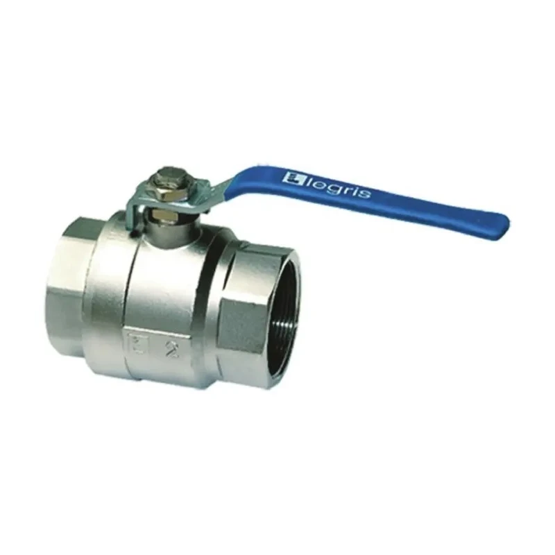 Legris Sand Blasted Nickel Plated Brass Threaded Ball Valve BSPP 1/4 in 30 bar 130°C 4902 10 13