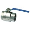 Legris Sand Blasted Nickel Plated Brass Threaded Ball Valve BSPP 1/4 in 30 bar 130°C 4902 10 13
