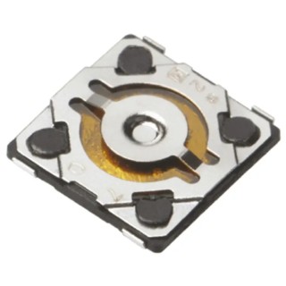 Panasonic Tactile Switch Push Plate 0.58 mm SPST 20mA 15 V dc Surface Mount EVQP6LB55
