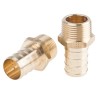 Legris Pneumatic Fitting Brass Pipe Threaded Adapter Male BSPT 1/2 in to Male 0123 25 34
