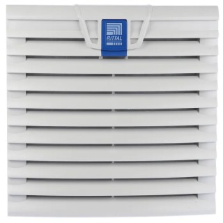 Rittal SK Series Filter Fan 230V AC 100 m³/h Filtered Airflow 105 m³/h Unimpeded IP54 204mm x 204mm IP54