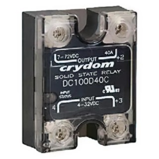 Crydom Solid State Relay Panel Mount 20A Load 72V DC Load 32V DC Control DC100D20C